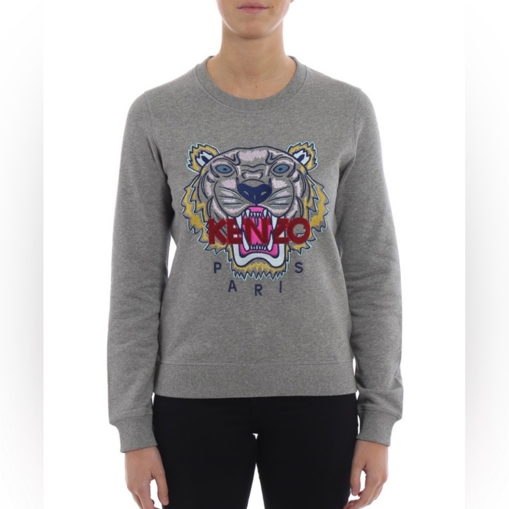 Kenzo tiger embroidery sweatshirt